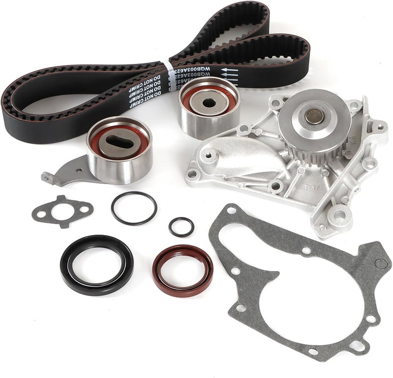 Autodevil Engine Timing Belt Kit with Water Pump Fit for Celica Camry/Solara 1987-2001 2.0L 2.2L for RAV4 1996-2000 2.0L 1998CC Automotive Replacement Time Part Sets w/Tensioner Roller Bearing, Seals - Image 1